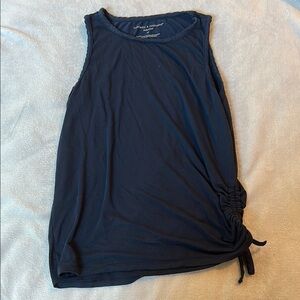 Threads 4 Thought Blue Sleeveless Ruched Tank Top